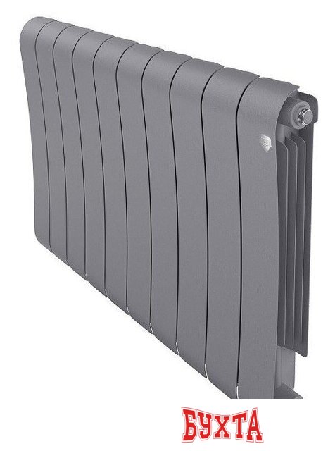 Биметаллический радиатор Royal Thermo Infinity 500 Silver Satin (10 секций)