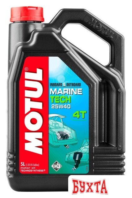Моторное масло Motul Tech 4T SAE 25W-40 5л
