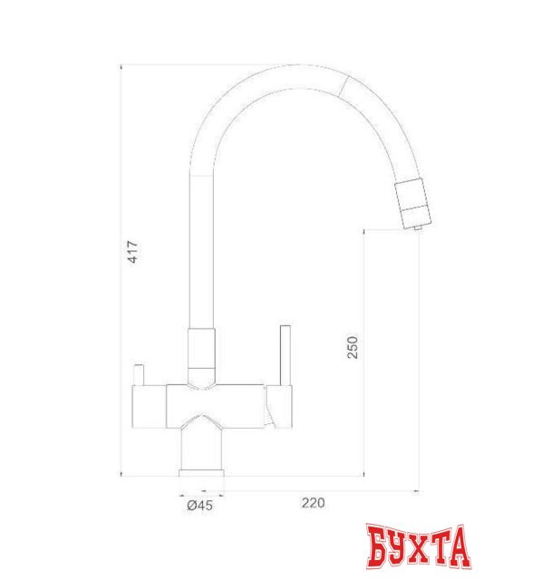 Смеситель Gappo G4398-39 2