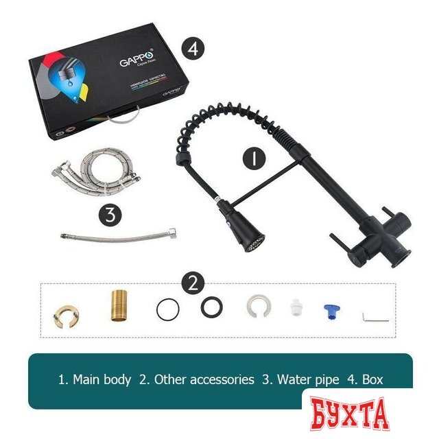 Смеситель Gappo G4398-66 3