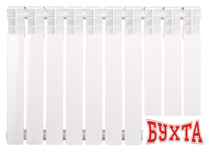 Биметаллический радиатор Standard Hidravlika Dynamic 80 500 мм (10 секций, белый) 3