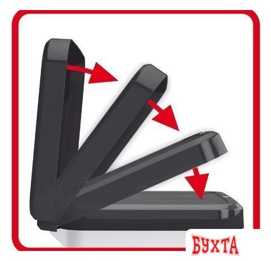 Мусорное ведро Rotho Paso 1754111006 (40 л, черный/карбон) 4