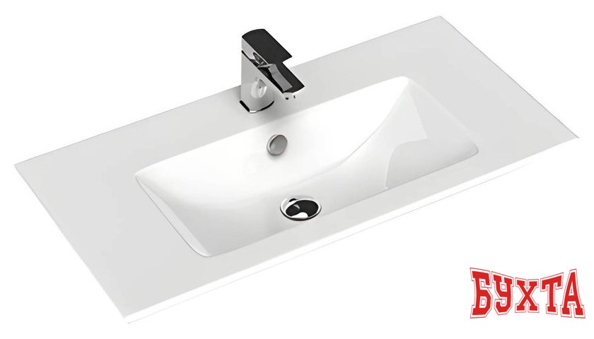 Мебель для ванных комнат Гамма Тумба с умывальником Люкс 12 У-80 Практико-44080 3