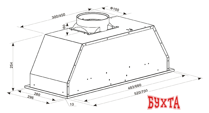 Кухонная вытяжка Making Oasis Everywhere UM-52S (A) 2
