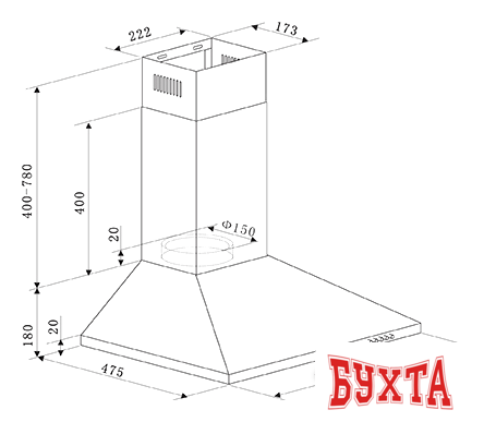 Кухонная вытяжка Making Oasis Everywhere KB-50S (A) 2