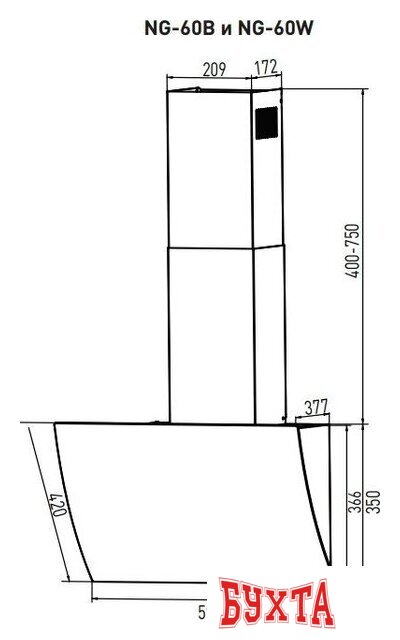 Кухонная вытяжка Making Oasis Everywhere NG-60W 4