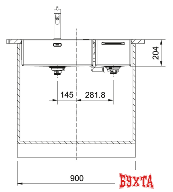 Кухонная мойка Franke Box Center BWX 220-54-27 TL 127.0538.259 5