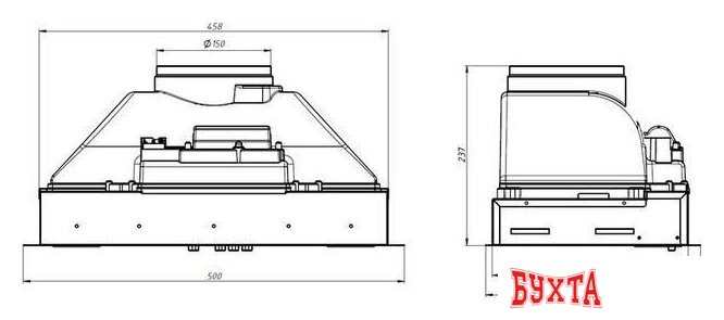 Кухонная вытяжка Franke Flick BK 60 2