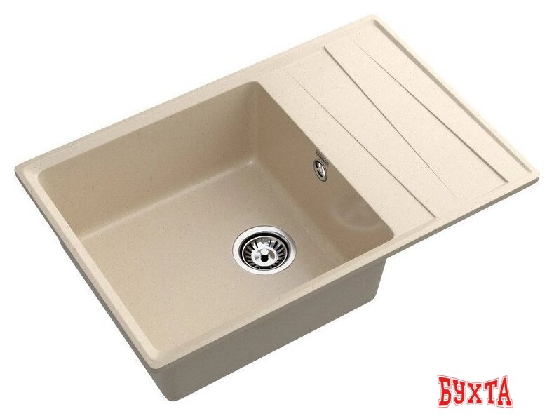 Кухонная мойка GranFest GF-LV-760L (кашемир) 2
