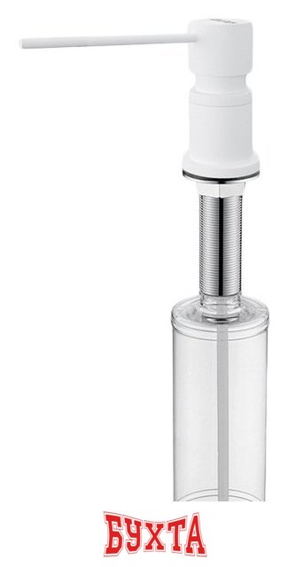 Дозатор для моющего средства Paulmark Kraft D003-431TW (белый/белый матовый)