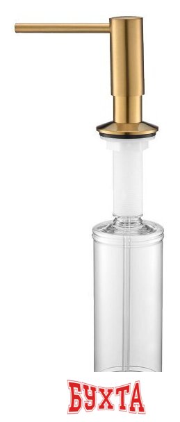 Дозатор для моющего средства Paulmark Decus D004-BG (брашированное золото)