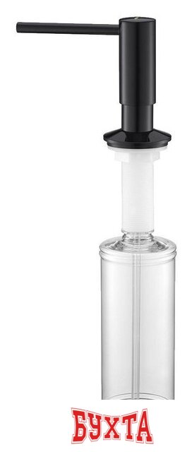 Дозатор для моющего средства Paulmark Decus D004-GB (глянцевый черный)