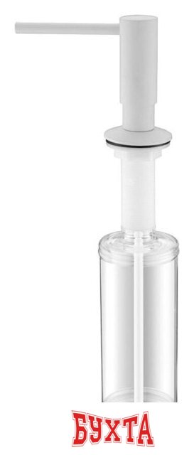 Дозатор для моющего средства Paulmark Decus D004-431(WH) (белый/белый матовый)