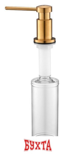 Дозатор для моющего средства Paulmark Brevit D005-BG (золото/брашированное золото)