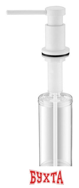 Дозатор для моющего средства Paulmark Brevit D005-431(WH) (белый/белый матовый)