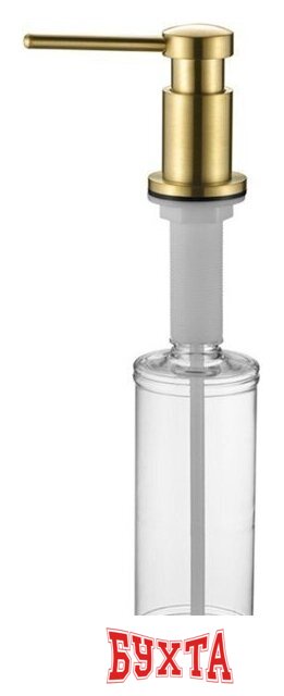 Дозатор для моющего средства Paulmark Brevit D005-G (золото)