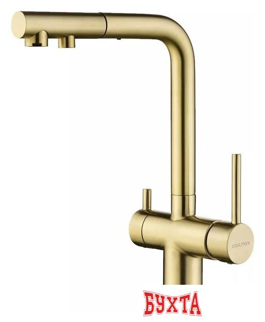 Смеситель Paulmark Serpentine Se213222-LG (светлое золото)