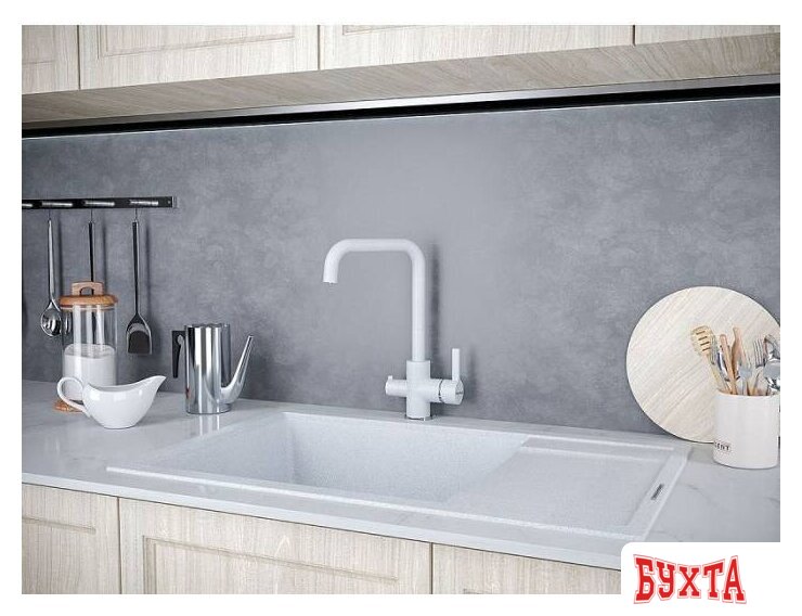 Смеситель Paulmark Logas Lo213021-310 (серый) 2