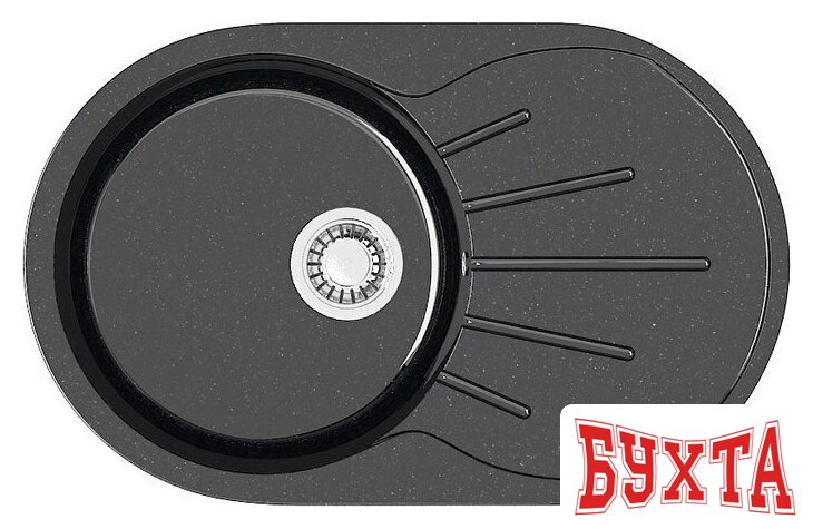 Кухонная мойка MARRBAXX Карельский камень модель 110/Q4 F110Q004 (черный)