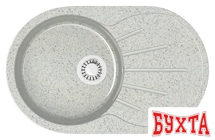 Кухонная мойка MARRBAXX Карельский камень модель 110/Q10 F110Q010 (серый/светло-серый)