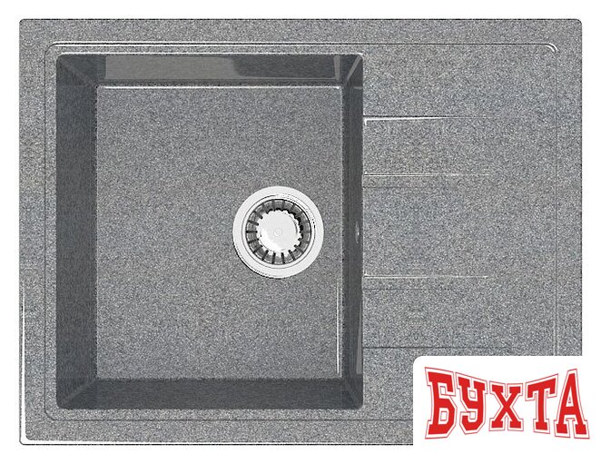 Кухонная мойка MARRBAXX Карельский камень модель 150/Q8 F150Q008 (серый/темно-серый)