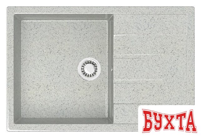 Кухонная мойка MARRBAXX Карельский камень модель 161/Q10 F161Q010 (серый/светло-серый)