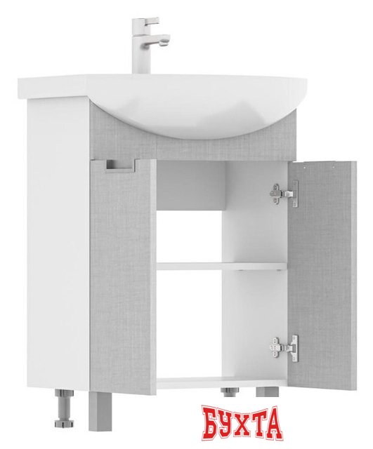 Мебель для ванных комнат Volna Тумба под умывальник Vario Sf 60.2D Балтика (напольная) 2