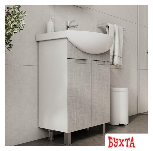 Мебель для ванных комнат Volna Тумба под умывальник Vario Sf 60.2D Балтика (напольная) 5