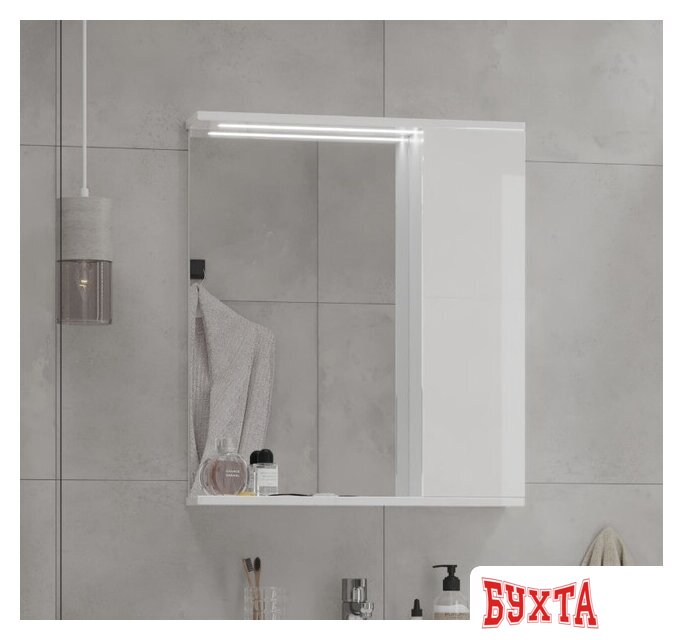 Мебель для ванных комнат Volna Шкаф с зеркалом Lake 60 R 3