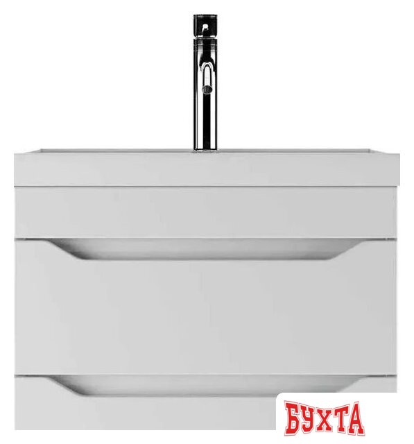 Мебель для ванных комнат Айсберг Тумба под умывальник Bazis 60 Ева В2 DA5914T (с двумя ящиками) 2