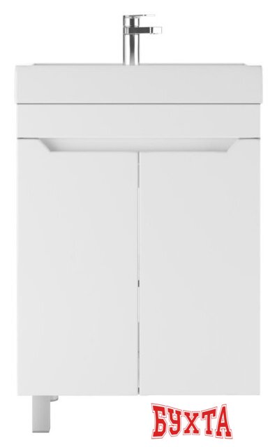 Мебель для ванных комнат Айсберг Тумба под умывальник Енисей 60 Мечта без ящика 3