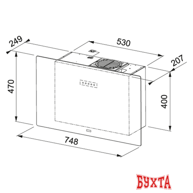 Кухонная вытяжка Franke Maris Free 80 330.0542.181 5