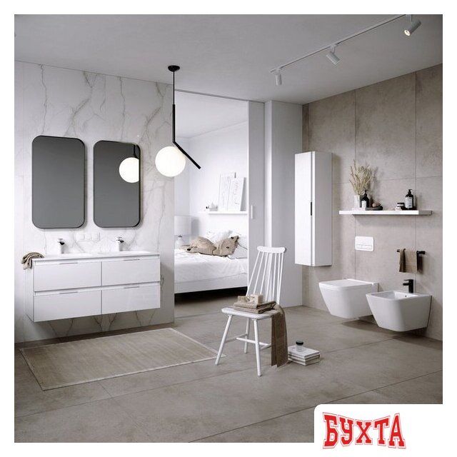 Мебель для ванных комнат Aqwella Тумба под умывальник Accent ACC0112W 2