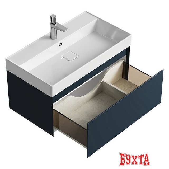 Мебель для ванных комнат Aqwella Тумба с умывальником Geometria GE01081GRM+4610119205126 3