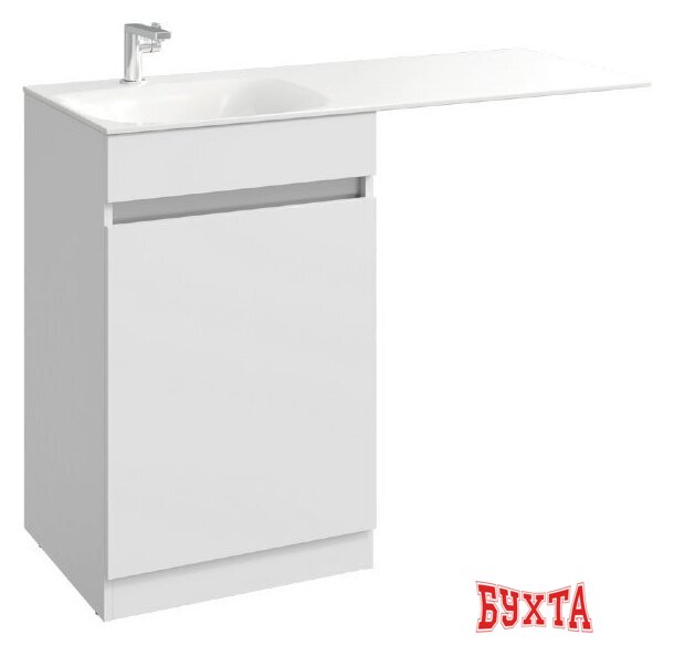 Мебель для ванных комнат Aqwella Тумба Forma 115 L FOR0105KL с умывальником Forma FOR.11.04.D-L