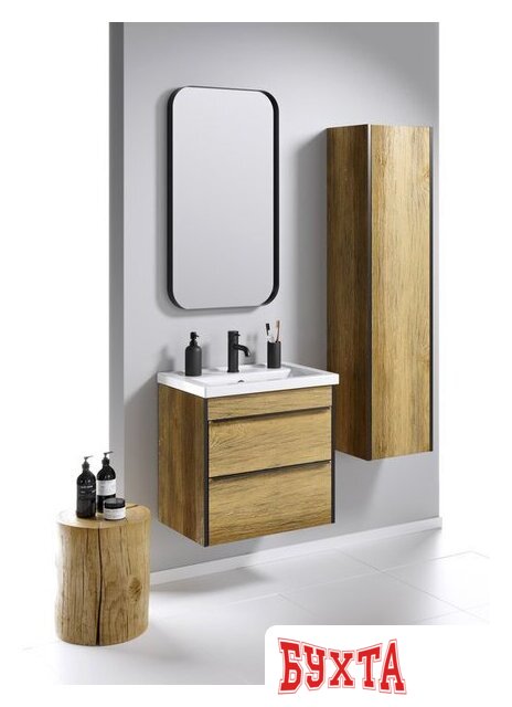 Мебель для ванных комнат Aqwella Зеркало RM 50x90 RM0205BLK (черный) 2