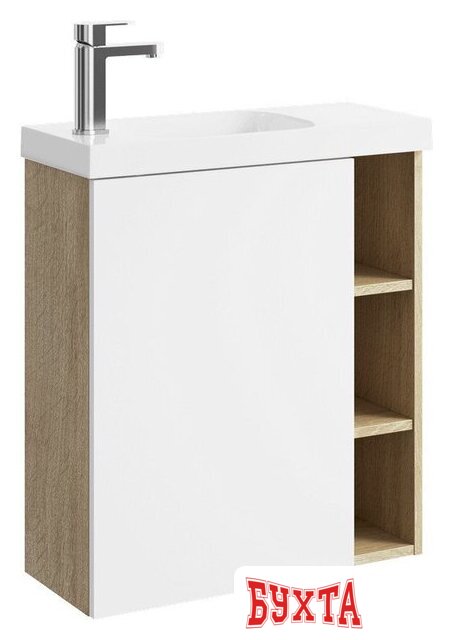 Мебель для ванных комнат Aqwella Тумба с умывальником Alba ALB0106LDD+ALB0706WM+CMPSL.06.04.D