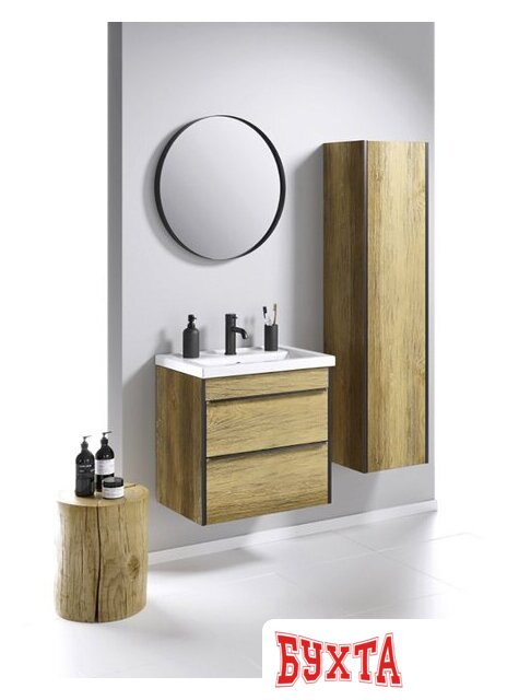 Мебель для ванных комнат Aqwella Тумба с умывальником Fargo 60 FRG0106DB+4640021060773 2