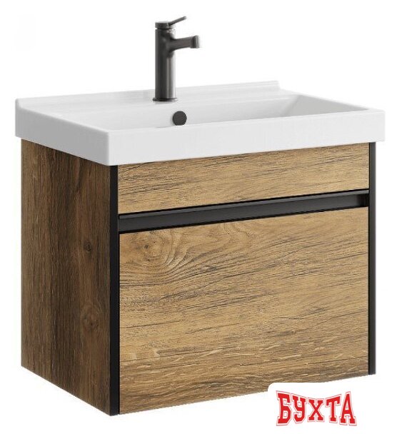 Мебель для ванных комнат Aqwella Тумба с умывальником Urban URB0105DB+4630055557578