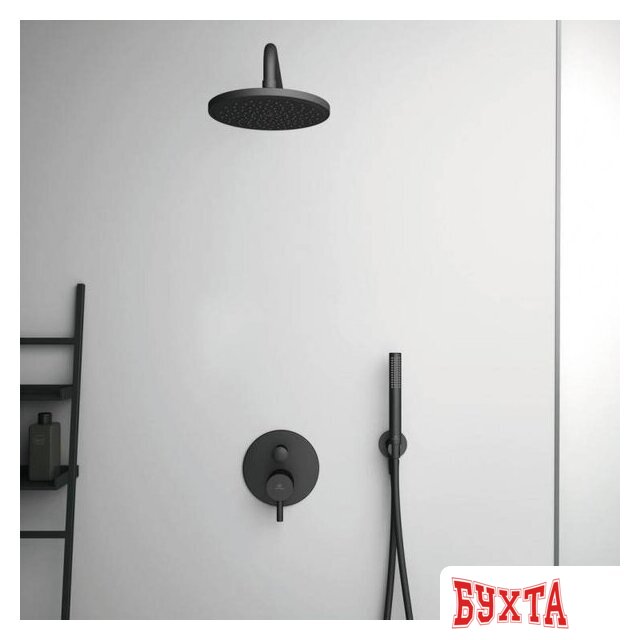 Держатель душевой лейки с подключением Ideal Standard IdealRain Black BC807XG 5
