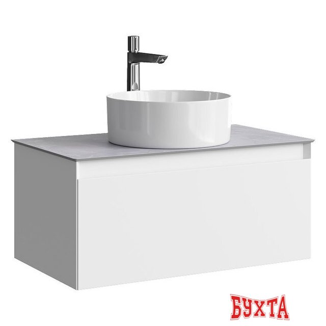 Мебель для ванных комнат Aqwella Тумба под умывальник Geometria GE01081WM+STG814X476GS