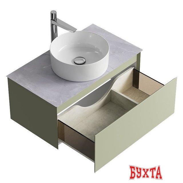 Мебель для ванных комнат Aqwella Тумба под умывальник Geometria GE01081SH+STG814X476GS 3