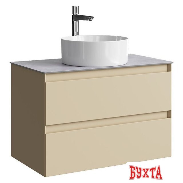 Мебель для ванных комнат Aqwella Тумба под умывальник Geometria GE01082MD+STG814X476GS