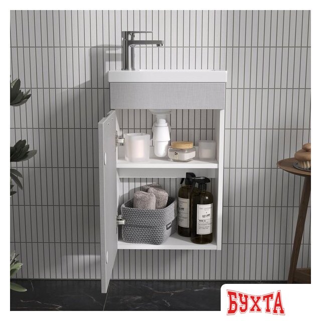 Мебель для ванных комнат Volna Тумба под умывальник Vario Sf.40.1D Миранда (подвесная) 5