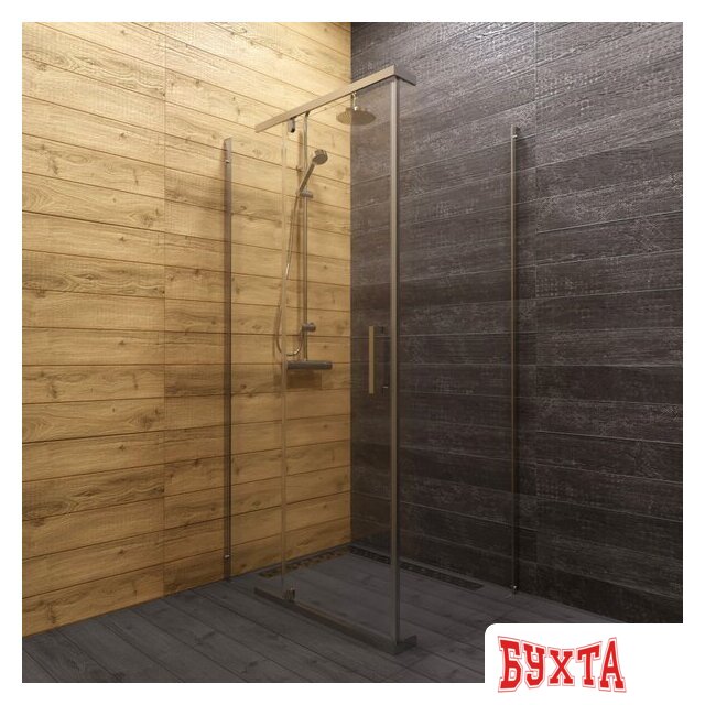 Душевой уголок Triton Терра-Хром 120х90 (без поддона) 2