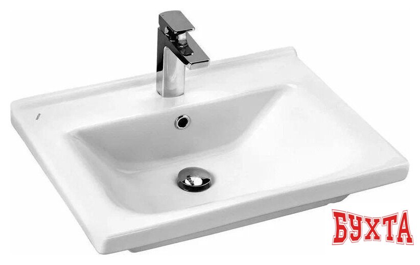 Мебель для ванных комнат Volna Тумба с умывальником Twing 60.2Y Миранда Артвин + Миранда 60 (белый) 4