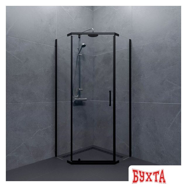 Душевой уголок Triton Дека-Блэк 100х100 (без поддона) 2