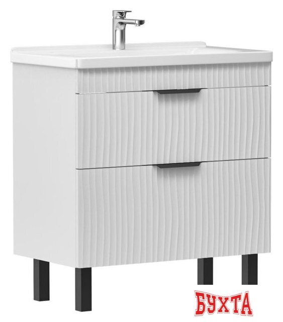 Мебель для ванных комнат Volna Тумба с умывальником Lotty 80.2Y Миранда + Миранда 80 (напольная) 4