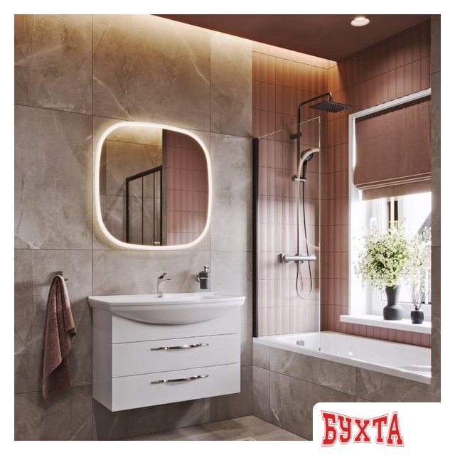 Мебель для ванных комнат Aqwella Зеркало Aura AUR0210AH 2