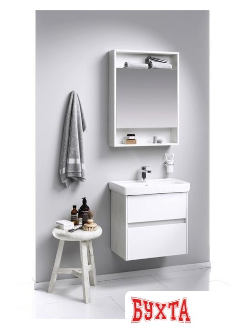 Мебель для ванных комнат Aqwella Тумба с умывальником Сити 60 CI0106DK+UM-MOD60SL/1 2